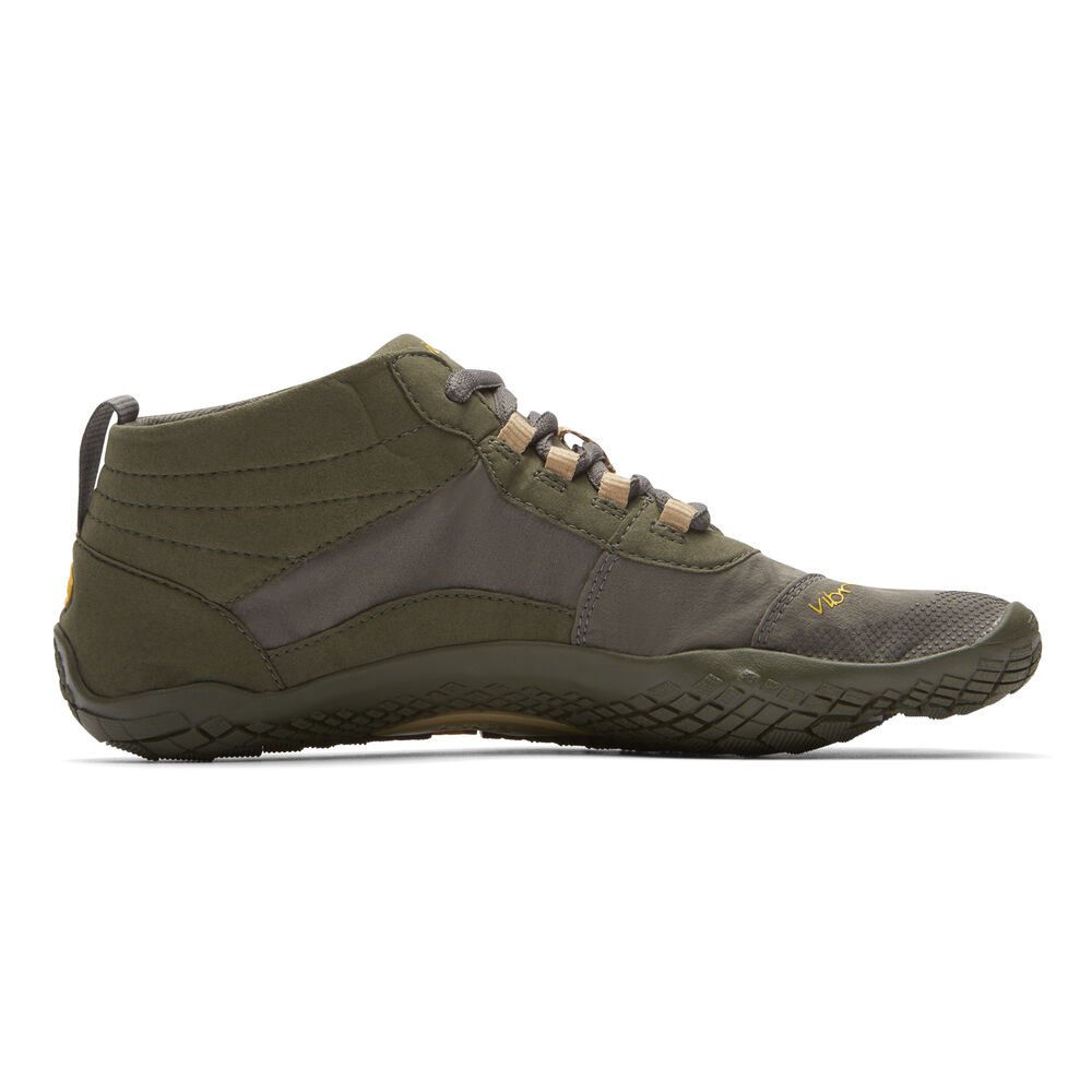 Zapatos De Trail Hombre Verde Oliva - FiveFingers V-Trek - KAUHGF-967